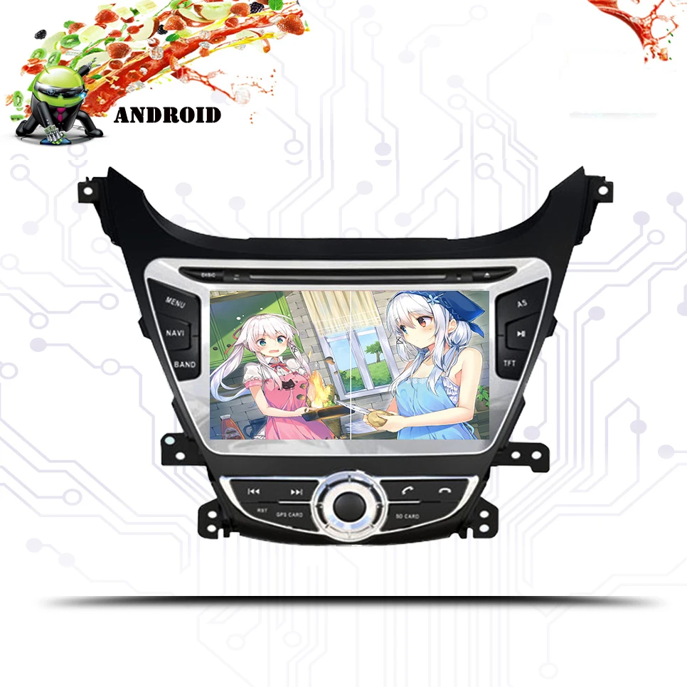 Flash Deal Octa Core Android 9.0 4GB+64G ROM Car DVD Player Navigation GPS Video music Fit Hyundai Elantra 2014 2015  Radio Stereo Audio 0