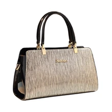 Новая простая дизайнерская Высококачественная сумка через плечо, роскошная лакированная кожаная женская сумка, Жесткая Сумка-тоут, Офисная женская сумка для работы