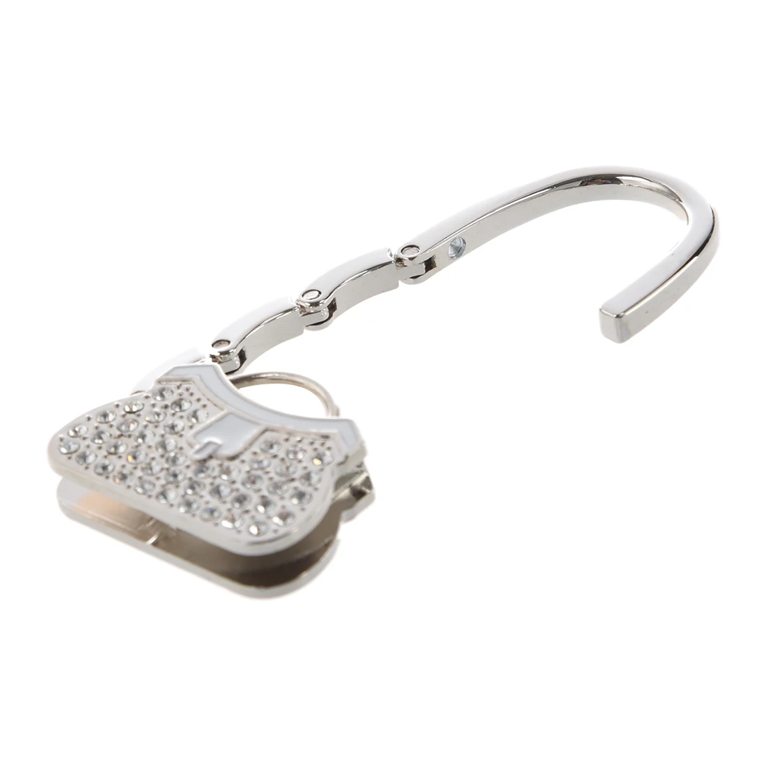 Boutique Metal Rhinestone Folding Handbag Purse Table Hook Hanger