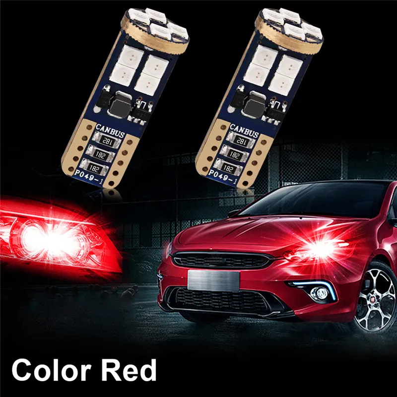 Urbanroad 2 шт. T10 3030 SMD W5W светодиодный автомобильный парковочный светильник супер яркий CANBUS автоматическая лампа для чтения - Испускаемый цвет: As picture shown