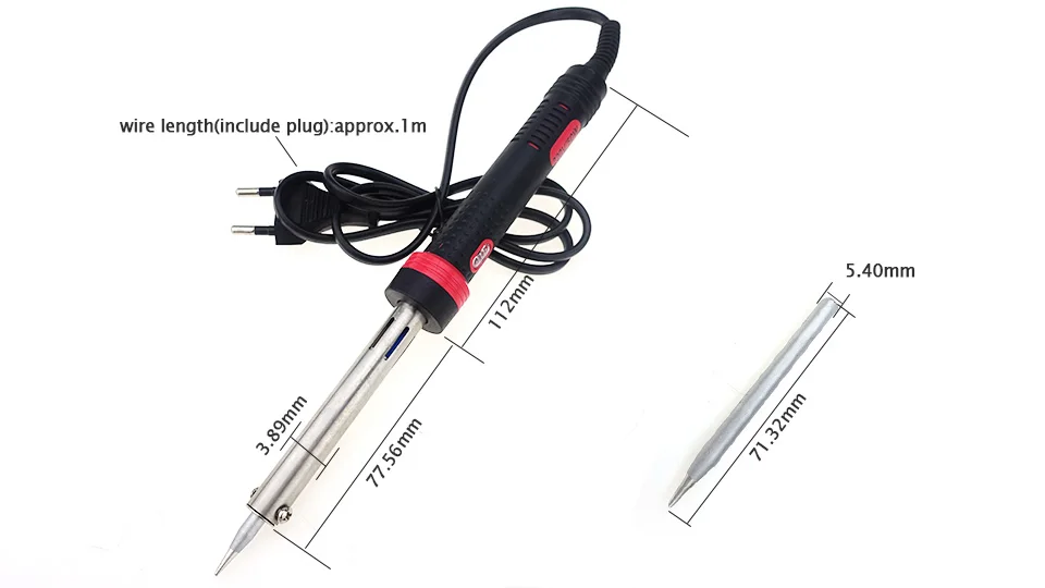 Free Shipping New Electric Solder Iron 220V External Heat Handtools Pen Type With Indicator Light EU 25 30 40 50 60W GP014A gas welding machine