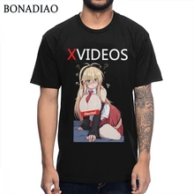 Xvideo Hentai Ahegao сексуальная девушка футболка для мужчин Новое поступление Camiseta хлопок S-6XL футболка