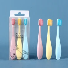 3 шт./компл. От 2 до 6 лет Зубная щётка для детей профессиональный уход за зубами зубная щетка супер мягкий Зубная щётка массаж для десен Зубная щётка для детей