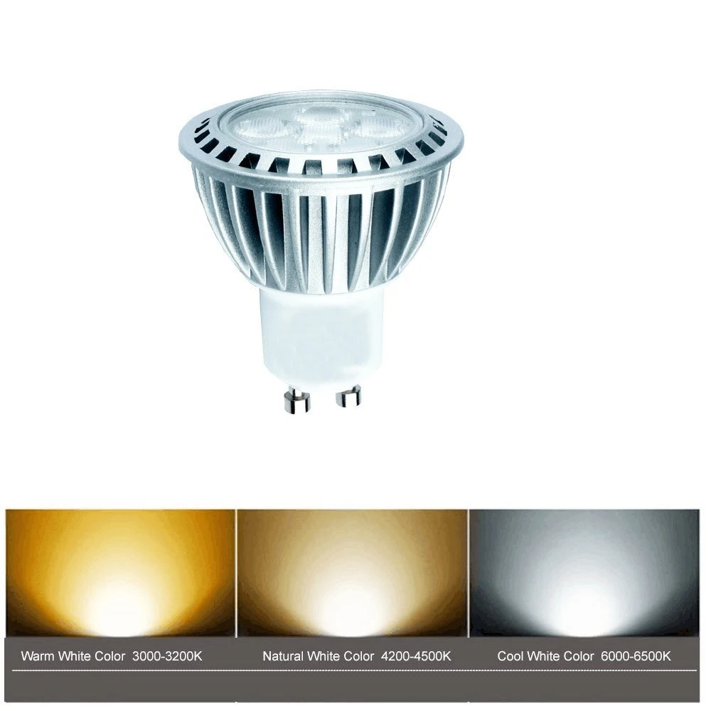 GU10 светодиодный светильник лампы 7 Вт теплый белый/холодный белый лампа прожектор лампы заменить 70 Вт галогенная лампа 600lm 230 переменного тока 4 шт. в лоте; [Класс энергопотребления A+] 4 шт. в упаковке
