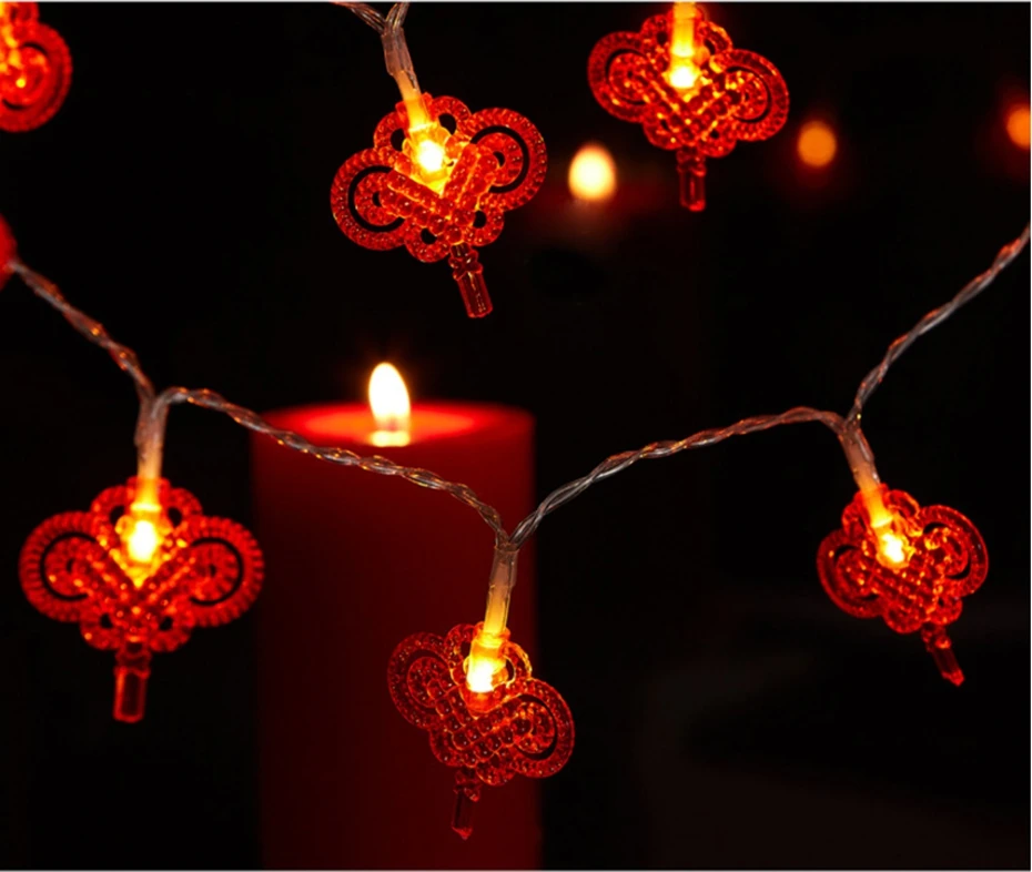 Yingtouman красный чили/узел/толстый кот в форме Новый год свет для отдыха и вечеринок Сад огни строки Открытый Декоративные светильники 5 м 40led