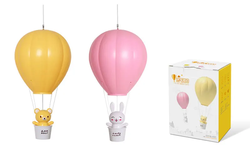 Hot Air Balloon Charging LED Night Lamp Creative Cartoon Cute Desk Lamp Bedroom Bedside Warm Light Nursing Children Baby Light (16)