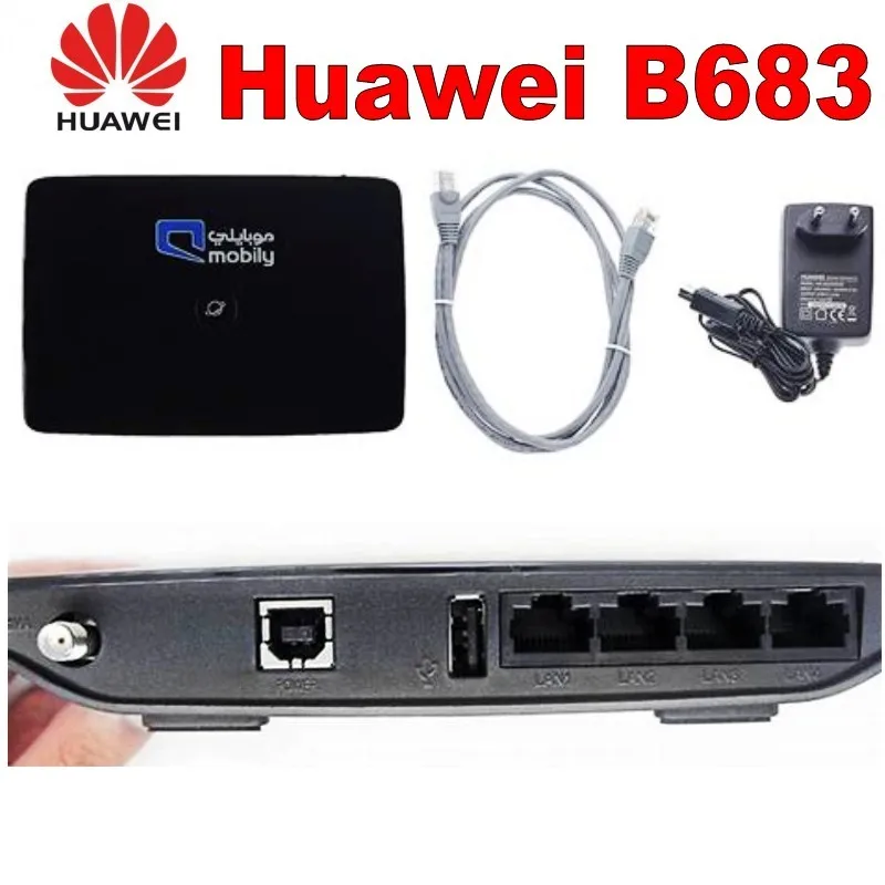 Huawei разблокированный B683 3G беспроводной маршрутизатор plus с 3g антенной|wireless router|wifi