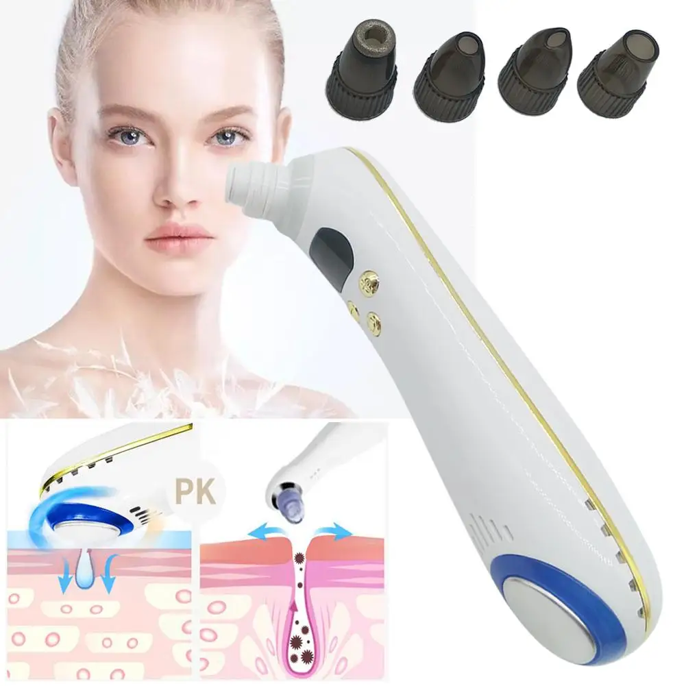 

Electric Vacuum Pore Cleaner Blackhead Vacuum Suction Acne Clean Exfoliating Cleansing Comedo Suction Pore Cleaner Beauty Tool