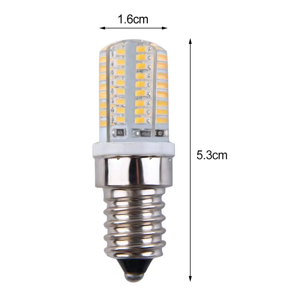 E14 светодиодные лампы 3 Вт 64LED 360 градусов угол луча SMD 3014 240-260LM лампочки без