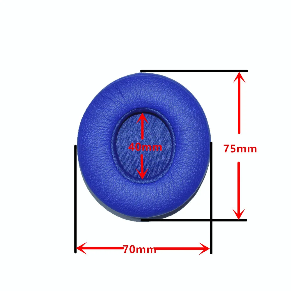 Premium Leather Headphone Earpads - Replacement Foam Cushion Covers (2 Pairs)