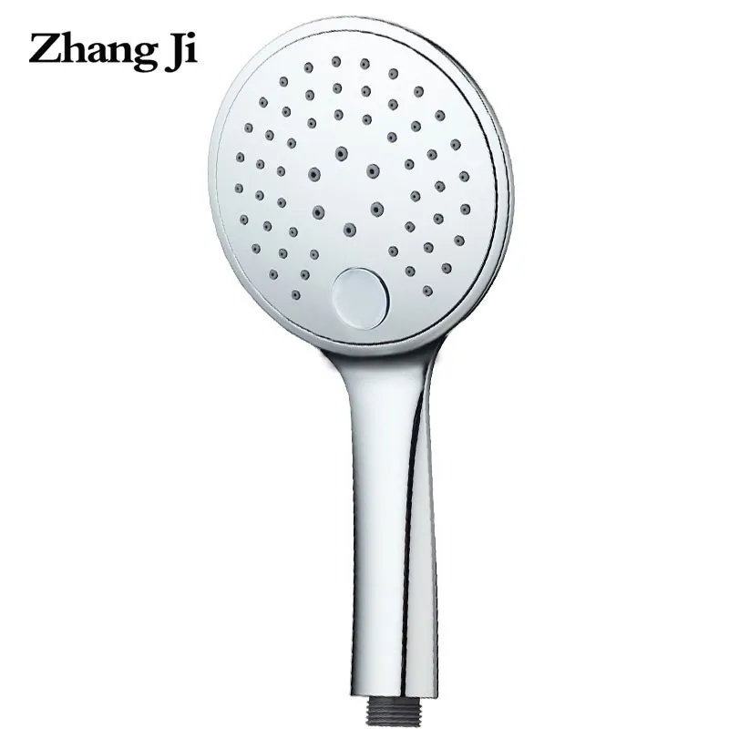 

ZhangJi 3 Modes Switch Control Panel Water Saving Shower Heads High Pressure Handled Chrome plating Spray Nozzle shower head