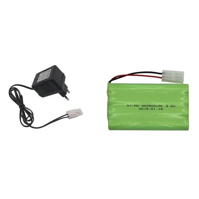 9.6V 2400mAh NiMH Battery KET 2P Connector with Charger Cable for