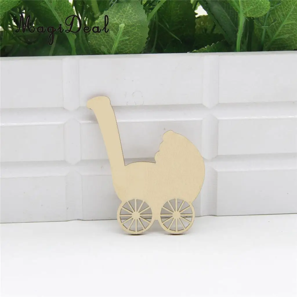 wooden baby carriage