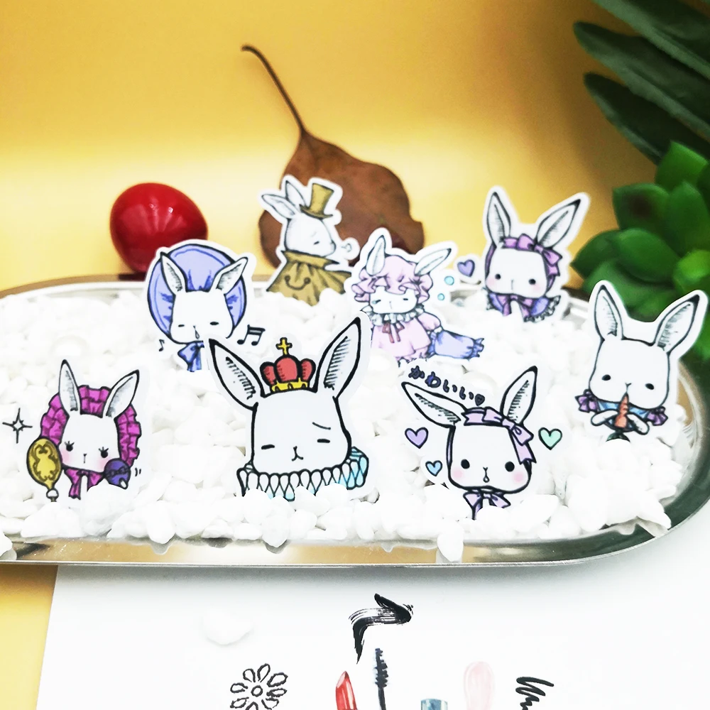 20/40pcs Cute Beautiful Baby Bunny Cartoon Scrapbook Paper Sticker DIY Craft Photo Diary Decoration  Канцтовары для офиса | Assorted Stickers -32999167695