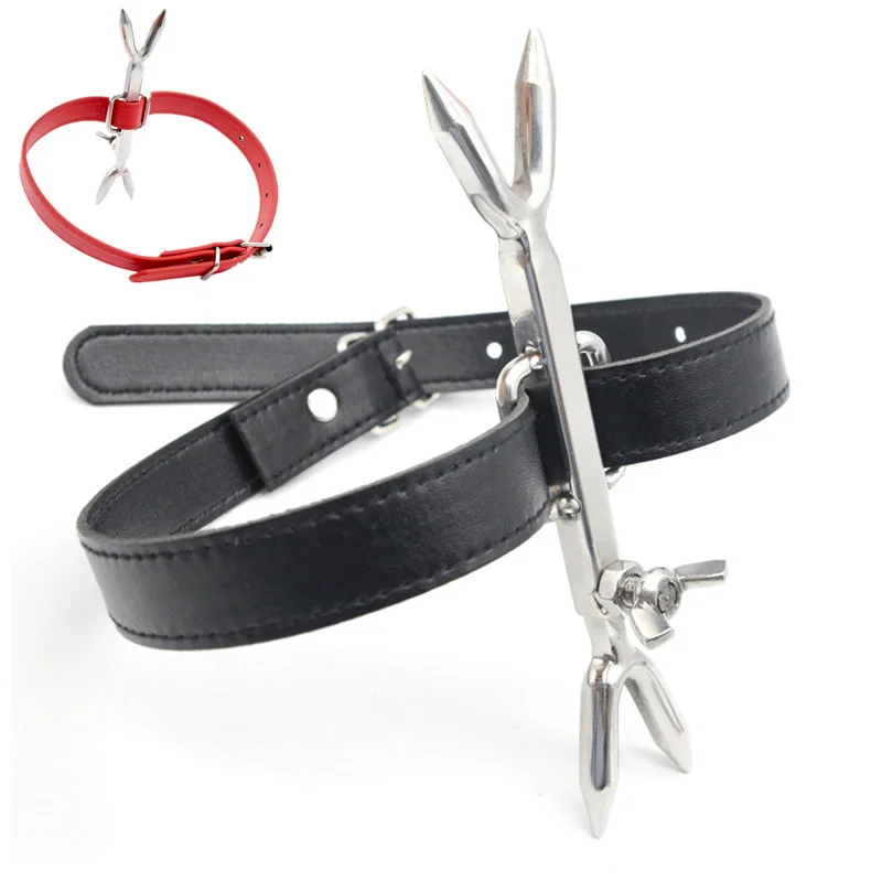 

Strict Leather Chastity Belt Stainless Steel Heretics Fork Bondage Adult Toys for Men/Women