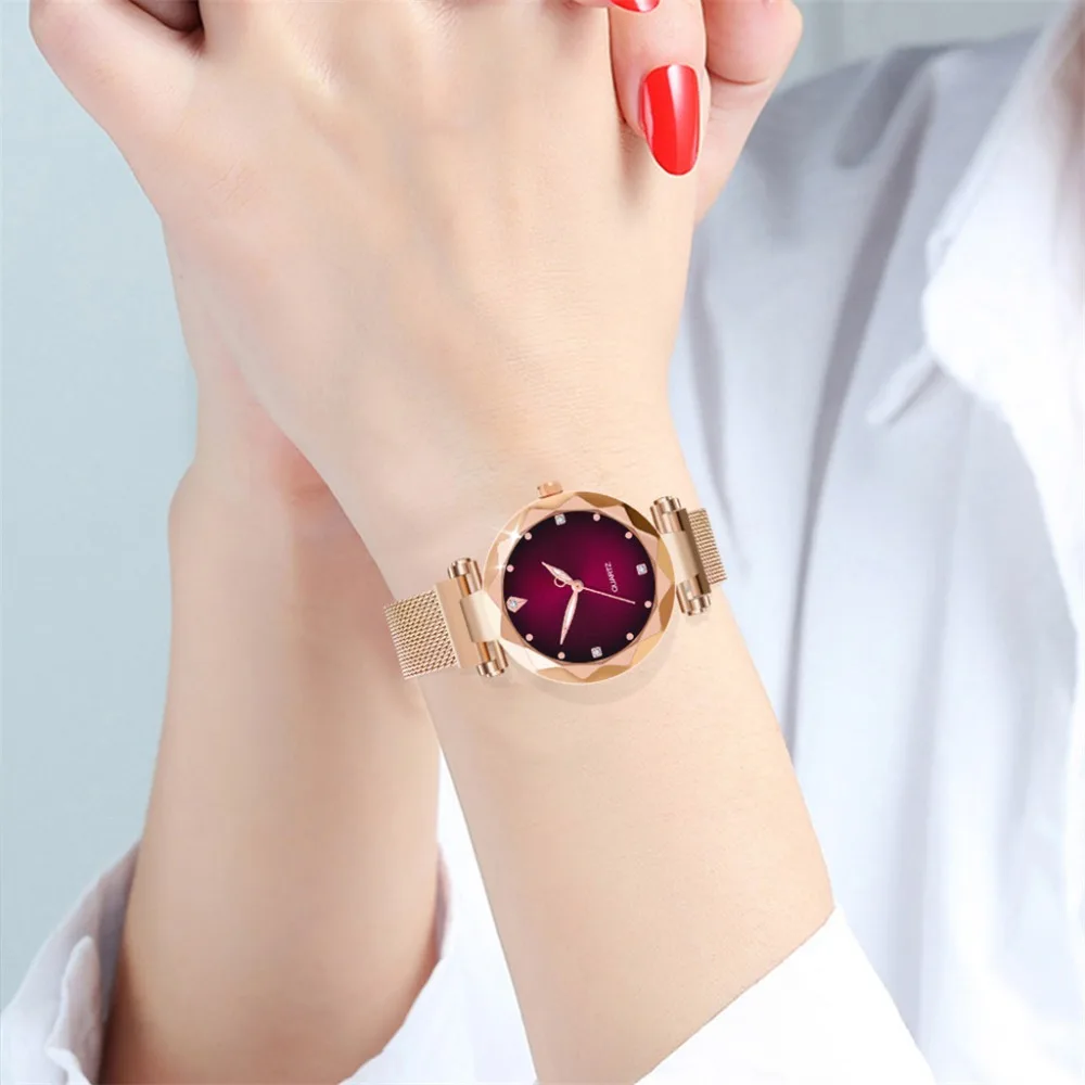 

Best Selling Watches Temperament Disc Ladies Quartz Wristwatch Exquisite Mesh Strap Clock Casual Dress Relojes Para Mujer@50