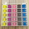 Sewing Thread Bobbin Box Container Boxes Transparent Plastic Multicolor Bobbin Sewing Machine Holder Holds 25 Storage Organizer ► Photo 3/6