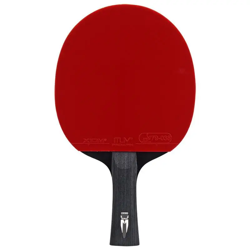 New Xiom Professional Table Tennis Racket Blade Rubber Pimples In High Quality 6/7/8/9 Stars Ping Pong Rackets - Цвет: 9 star long handle