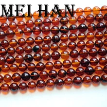 6-6,5 мм(60 бусин/прядь), натуральный цвет, цвет морской крови, розовый янтарь, круглые бусины для изготовления ювелирных изделий