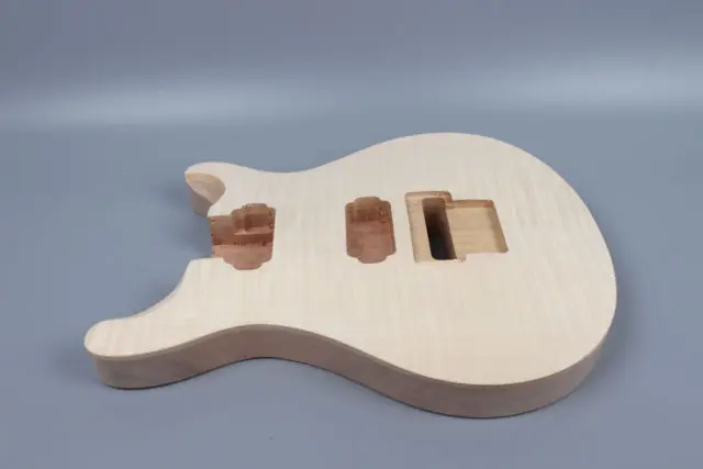 Незавершенный 1X корпус гитары + 1 х Электрогитара шеи твердой древесины Diy части гитары #-1
