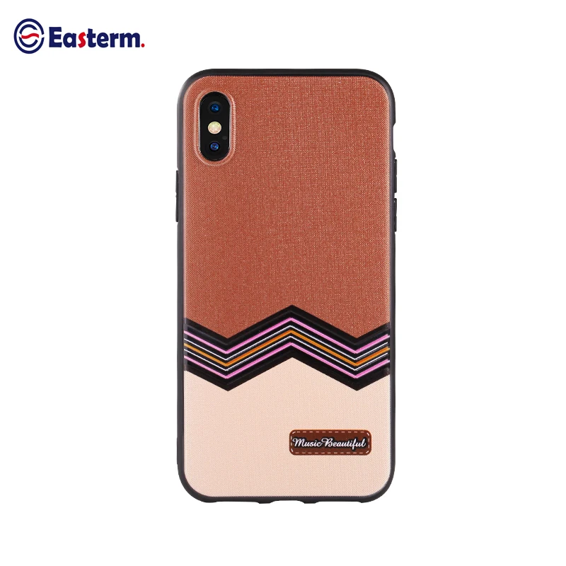 Goede Easterm Luxe Case Voor iPhone 8 Telefoon Gevallen Rock Soft TPU PU Lederen Telefoon Tas Cover Alle Ronde Beschermen shell Voor iPhone X