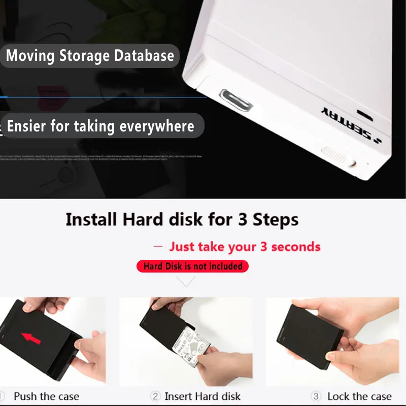 Корпус для внешнего жесткого диска/SSD накопителя SATA к USB3.0/USB2.0/USB C 2 5|hard disk enclosure|disk