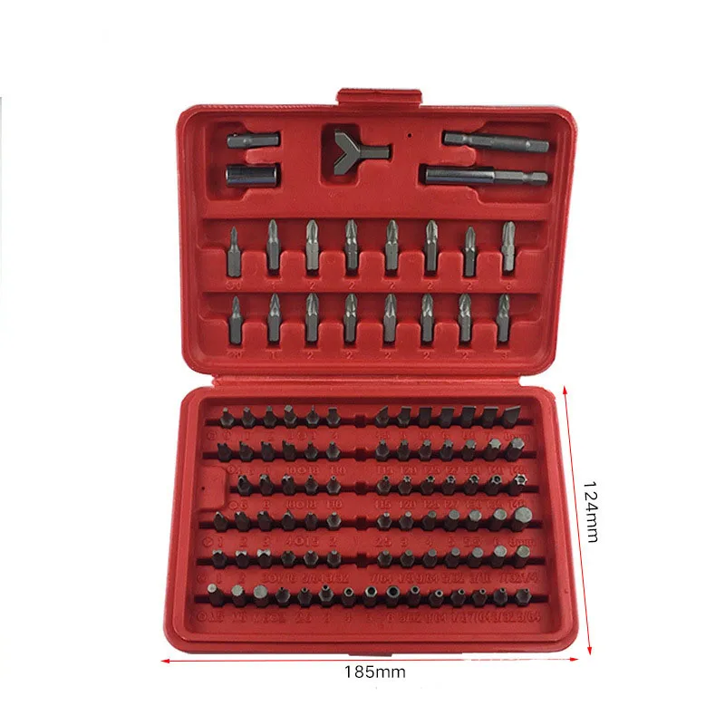 

100pcs Screwdriver head Screwdriver Bits Set bit set Electric screwdriver head set Screwdriver attachment