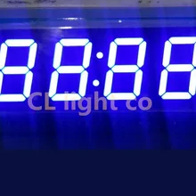 Синий 0,5" 0.56in часы со светодиодным дисплеем 0,56 дюймов 7 семисегментный 4 битовая цифровая трубка общий анод время 12-пен цифровая трубка