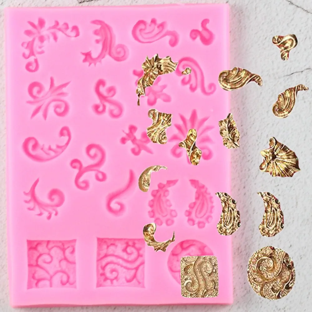 

European Relief Shape 3D Craft Relief Chocolate Confectionery Silicone Mold Fondant Cake Kitchen Decorating DIY Tools