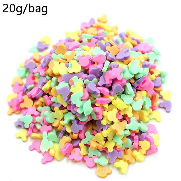 DIY Fluffy Slime Toys Putty Soft Clay Light Lizun Flavor Charms for Slime Supplies Plasticine Gum Polymer Clay Antistress 20g Fake Sprinkles