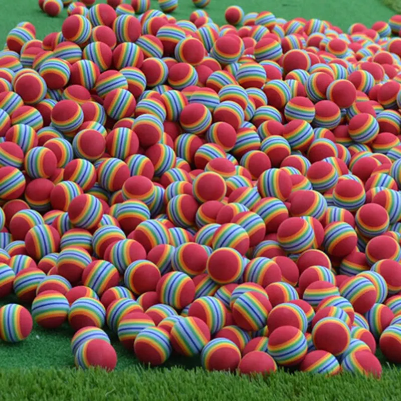 10 шт. мяч для гольфа Радужный шар Крытый мяч для упражнений