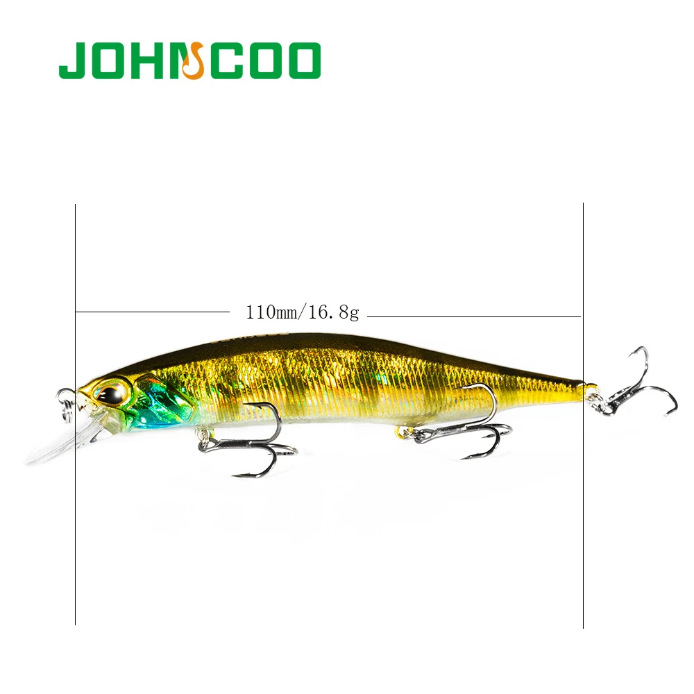 JOHNCOO Jerkbait Realis 110 мм 16,8 г жесткая рыболовная приманка гольян медленное погружение искусственная приманка гольян бас плавающая приманка воблеры