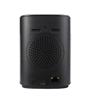 Топ-класс wifi динамик Bluetooth динамик стерео Hi-Fi аудио домашний кинотеатр сабвуфер беспроводной Souder Amplier с wifi камеры объектив - Цвет: Black