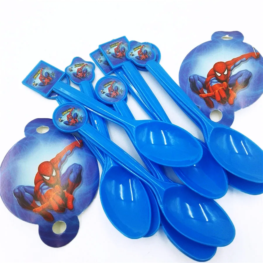Человек-паук предметы для вечеринки, сувениры Набор салфеток тарелки скатерть чашки ножи вилки ложки Человек-Паук День Рождения украшения Дети