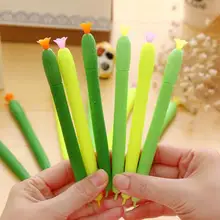 48 шт./упак. 0,38 мм огурцы форма черные чернила гелевая ручка продвижение подарки для школы и офиса приза унисекс ручка
