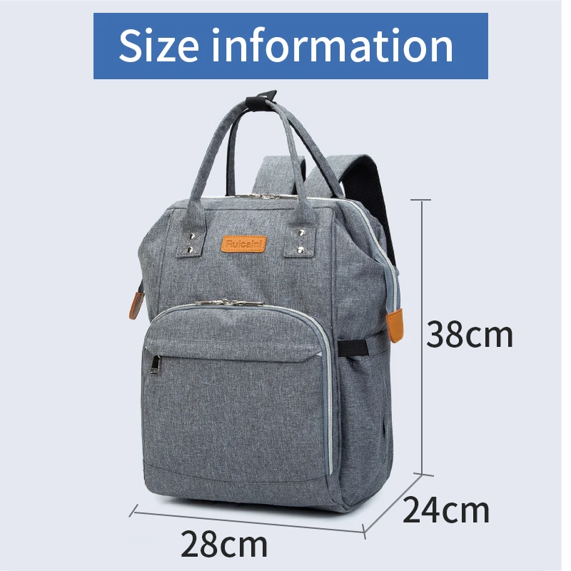 Diaper Bag For Baby Stroller Mummy Maternity Travel Backpack Waterproof Nappy Changing Bag Large Space Organizer Nursing Wet Bag (9)