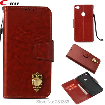 

C-ku Retro OWL Strap Wallet Leather Pouch Case For Huawei P9 P10 Y6 2017 P8 P9 LITE MINI Honor 4C 5C 6A 6X 7C Stand Cover 100PCS