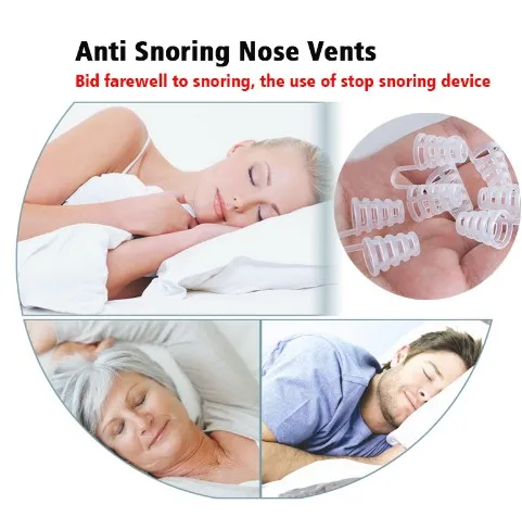 

5 pcs/lot Sleeping Aid Equipment Stop Snoring Magnetic Anti Snore Apnea Nose Clip Anti-Snoring Breathe Aid Stop Snore Device