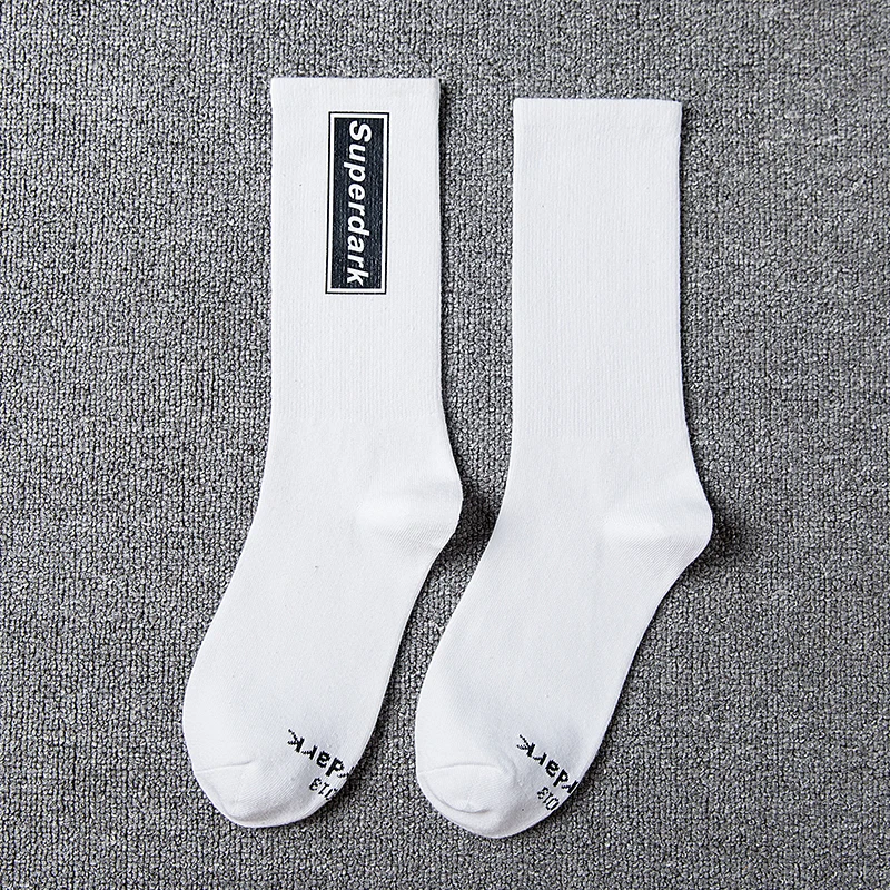 Брендовые мужские носки в стиле Харадзюку, хип-хоп, мужские носки из 100 хлопка, короткие мужские носки, белые, Calcetines Hombre Lote Cerveza Altos Marvel - Цвет: 3 Pairs White