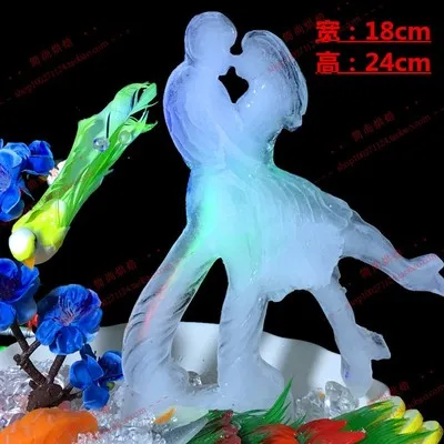 Силиконовая форма льда скульптура форма льда Куб diy Орел Павлин морской конек - Цвет: Lovers