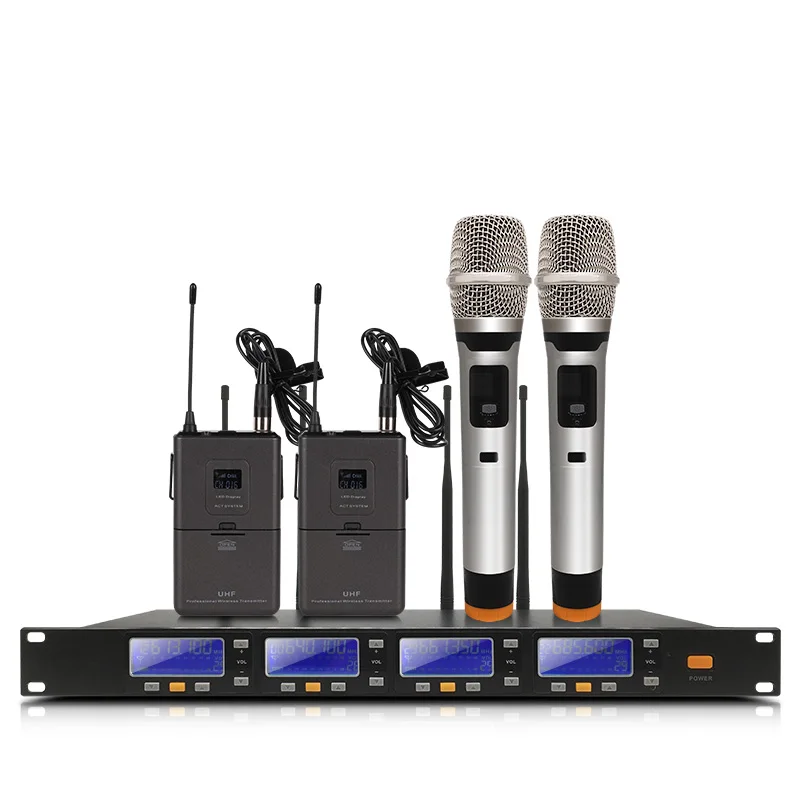 Professional headsetwireless microphone system