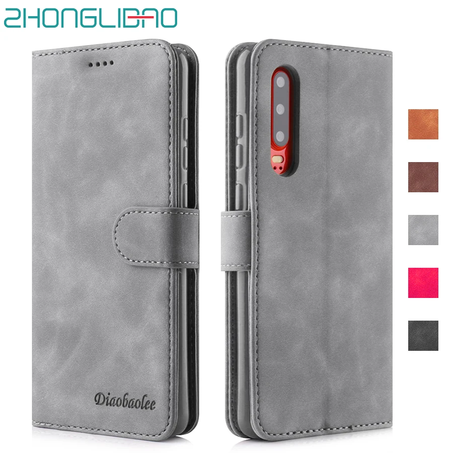 

Soft Matte Leather Flip Wallet Case for Huawei P30 P20 Mate 20 Nova 5 Pro Lite 5i P Smart Plus 2019 Honor 20 20i 10 Lite Cover