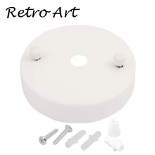 Винтажный Эдисон стиль металлический потолок Роза Потолочная пластина с ламповым шнуром