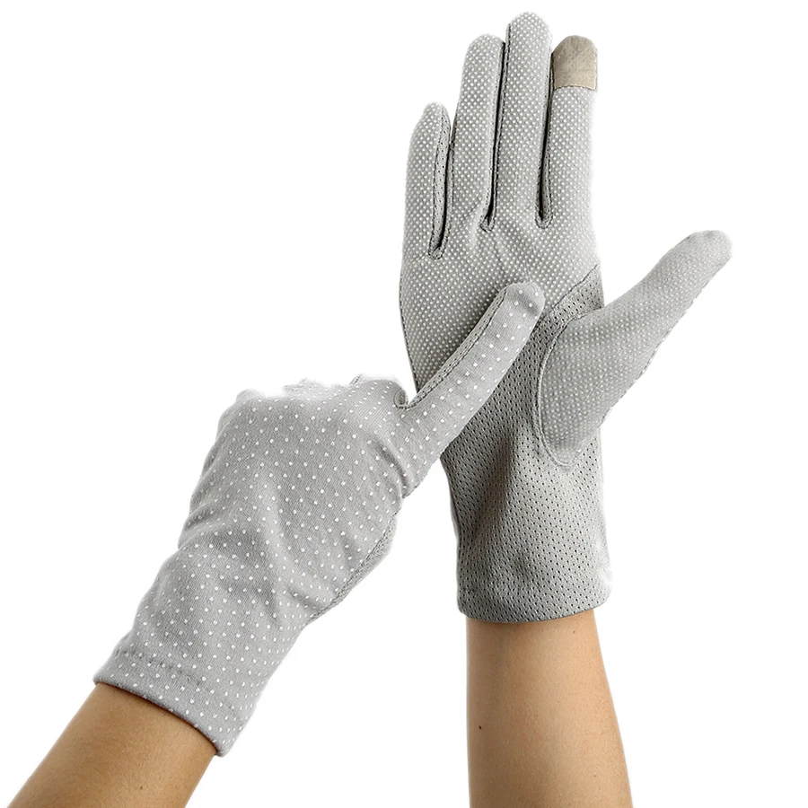 

Women's Sun Protection Gloves High Elastic Dots Pattern Touch Screen Design Anti-skid Accessories