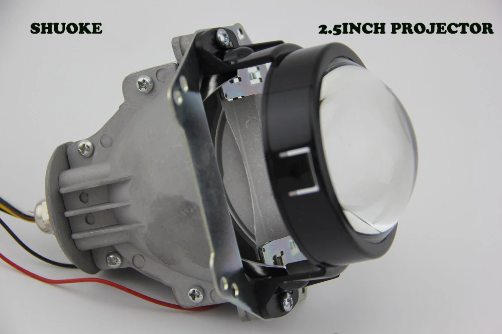 

9-16V SHUOKE Car LED Double Projector Lens High/Low Beam LED Double 2.5 Inch Lens 2800 LM With One Pair Ballast