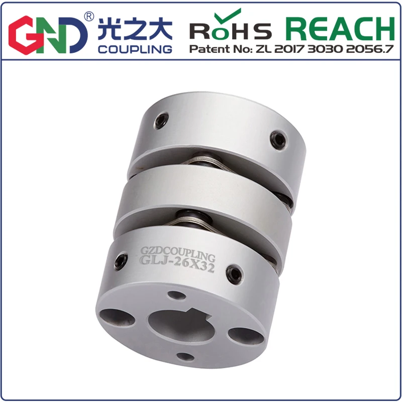 REVIEW TOP SELLER  GLJ D26 L35 aluminum alloy double diaphragm top wire series Shaft Couplings for servomotor/stepmoto