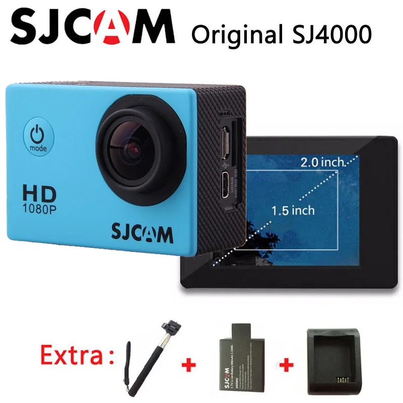 Original SJCAM SJ4000 Sport font b Action b font Camera Waterproof Full HD 1080P 30fps sj