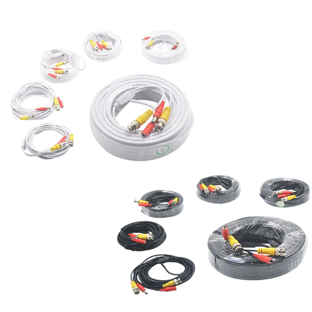 

5M-30M BNC Connector line CCTV DVR Camera Recorder system Video Cable DC Power Security Surveillance