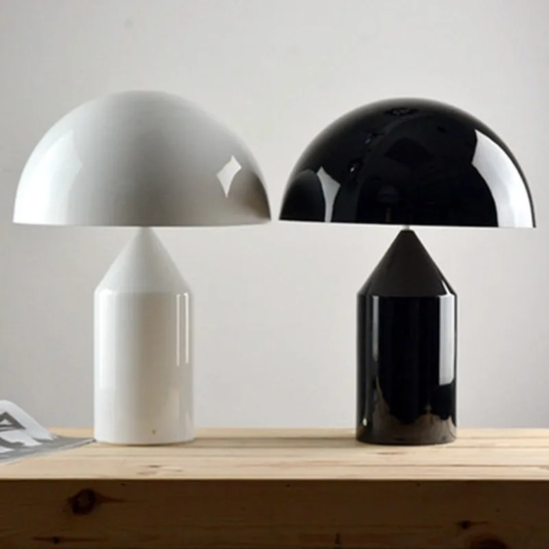 

Modern Oluce Mushroom Table Lamps Creative Designer Simple Desk Lamp Bedside For Bedroom Study Room Living Room Desk Lamps B107