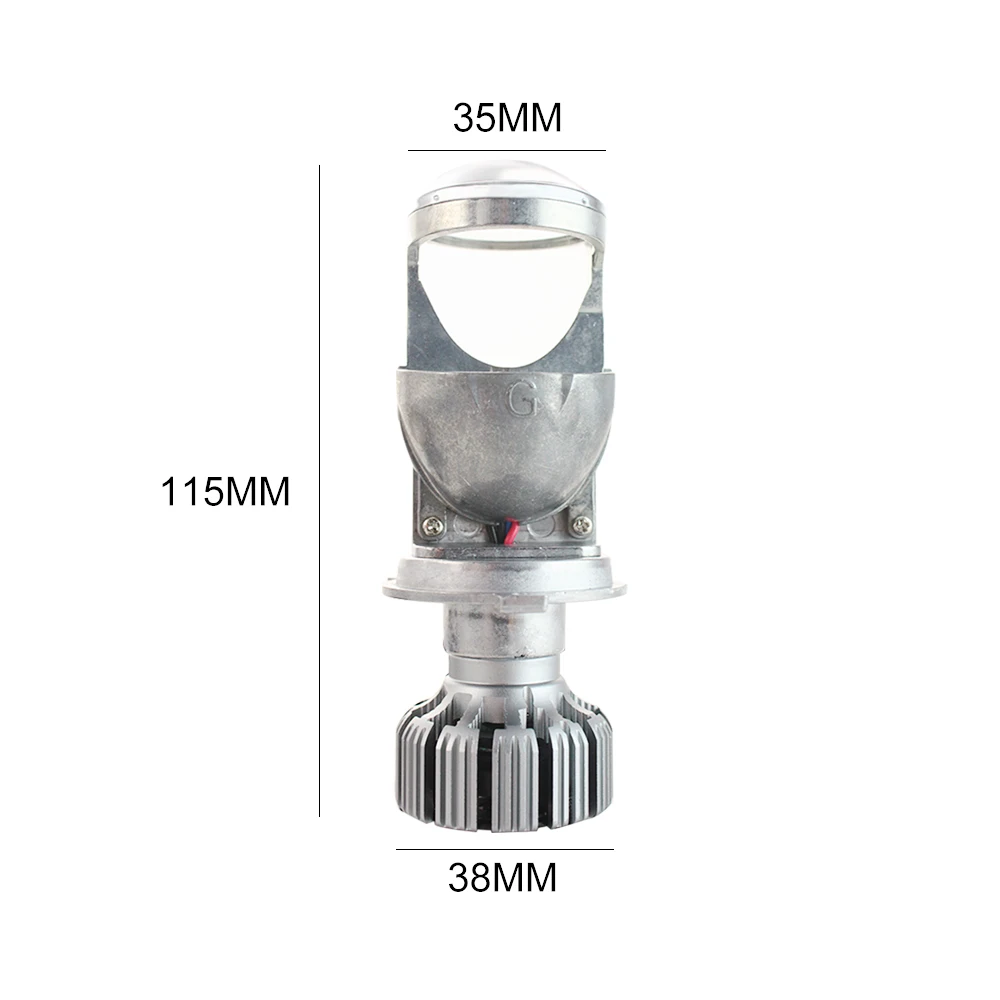 Светодиодный H4 9003 мини-Би-светодиодный проектор 1,5 дюймов, объектив фары 60 Вт 5500 к, модифицированный светодиодный фонарь для самостоятельного стайлинга автомобилей